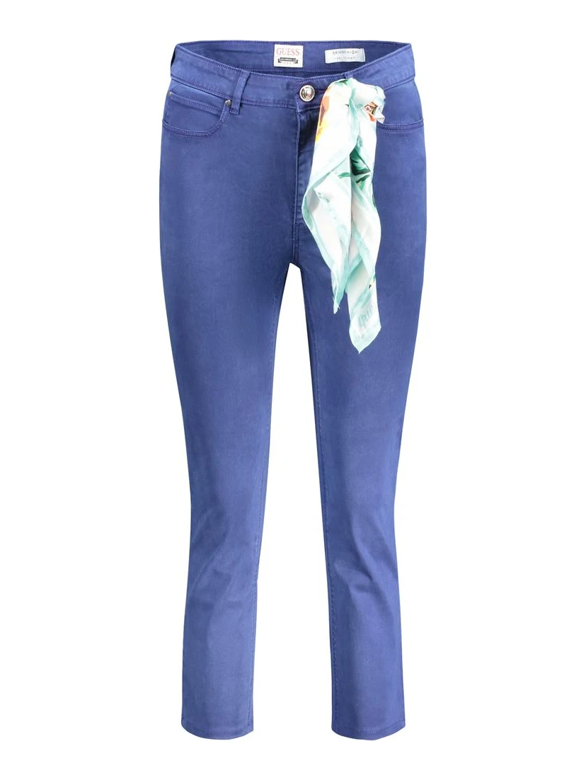 جينز قطني أزرق