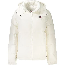 White Polyester Jackets & Coat