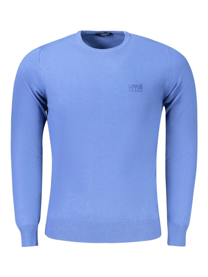 Blue Polyester Sweater
