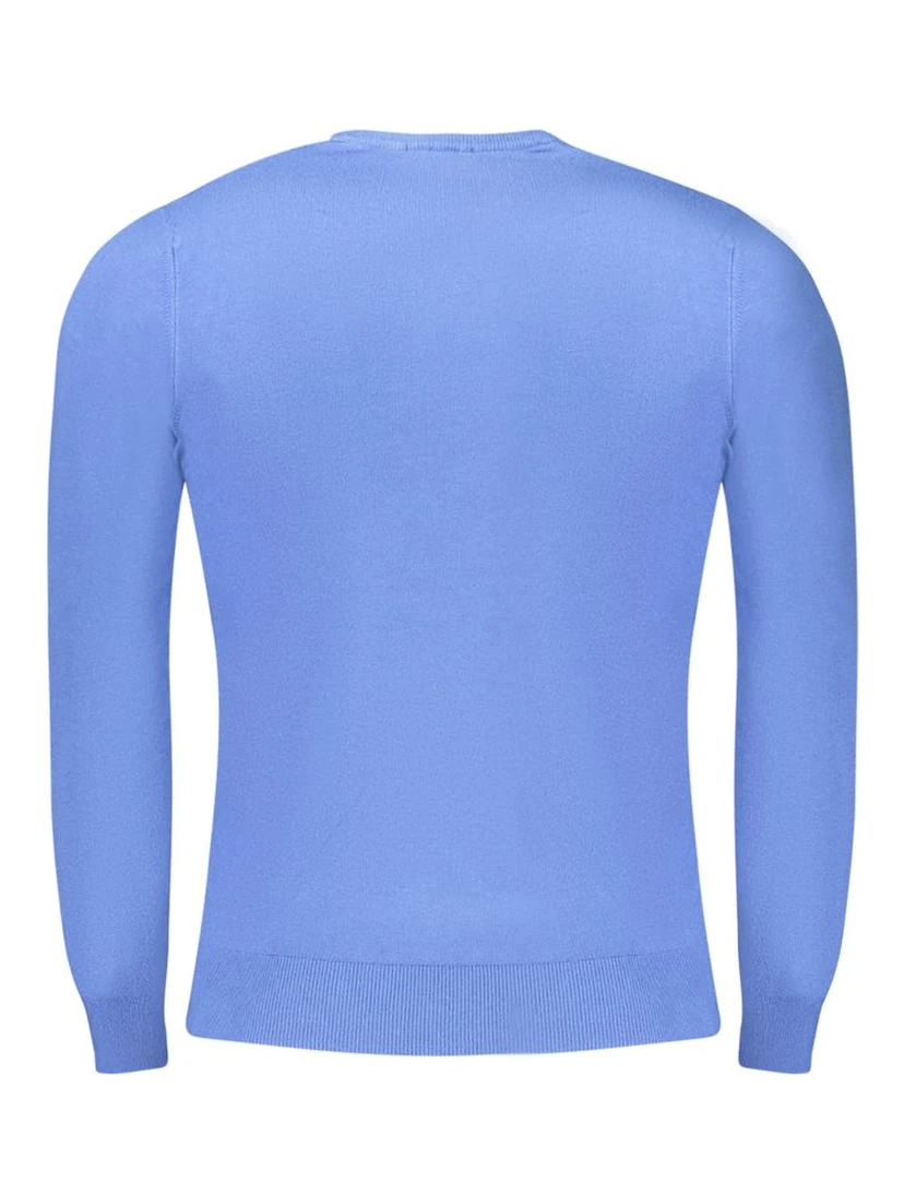Blue Polyester Sweater