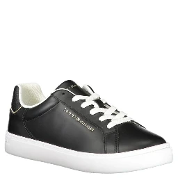 Black Polyester Sneaker