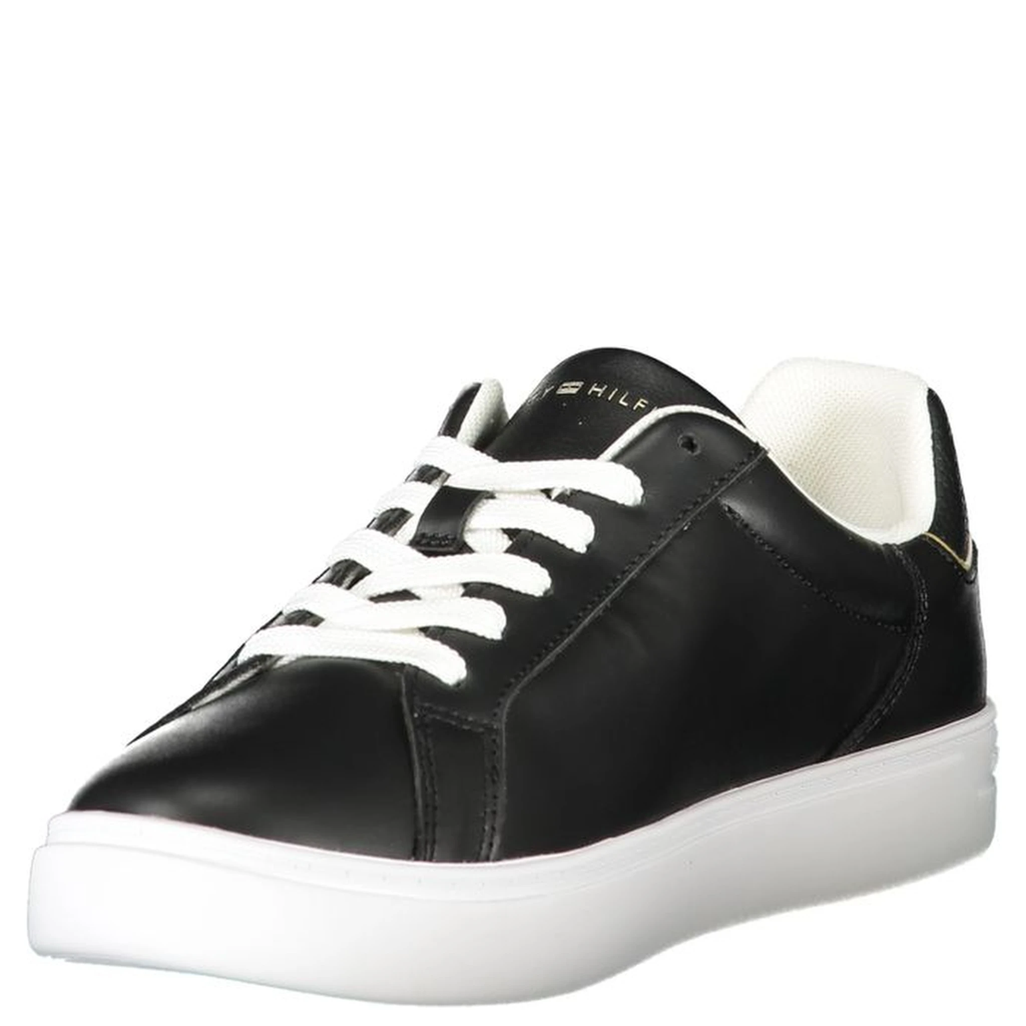 Black Polyester Sneaker