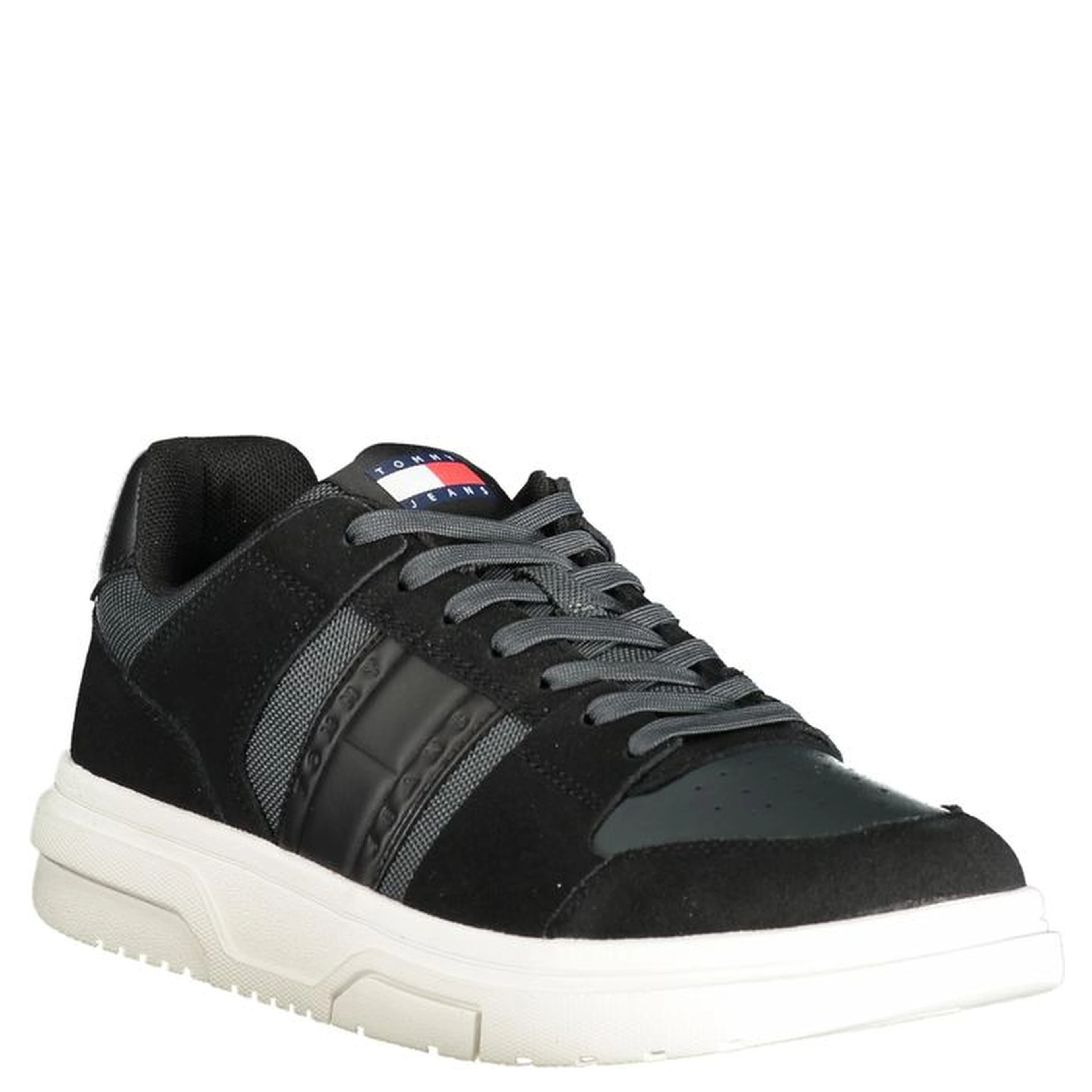 Black Polyester Sneaker