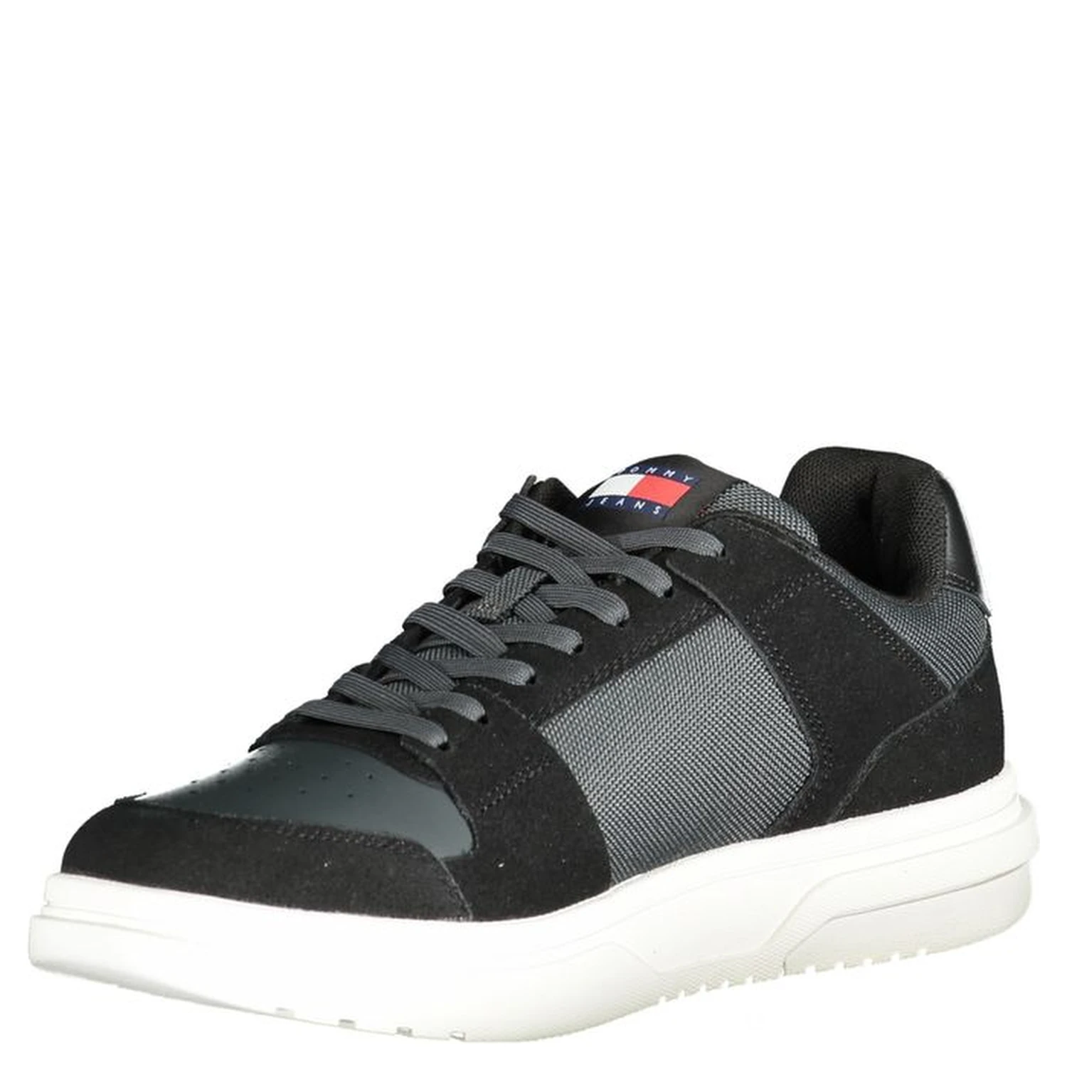 Black Polyester Sneaker