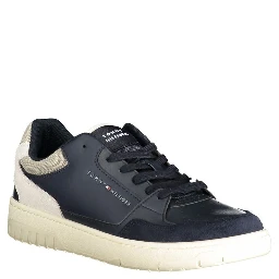 Blue Polyester Sneaker