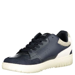 Blue Polyester Sneaker