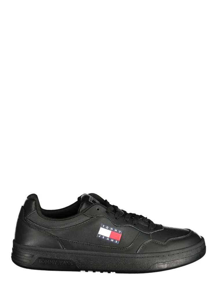 Black Polyester Sneaker