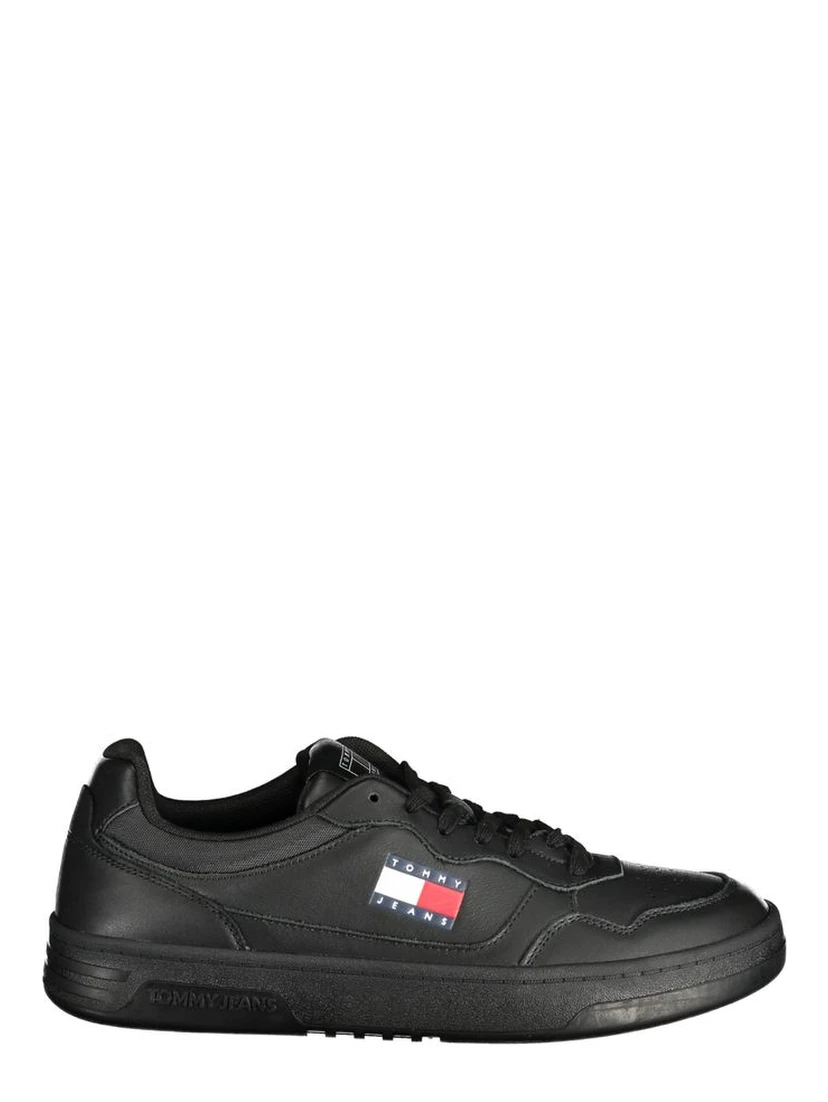 Black Polyester Sneaker