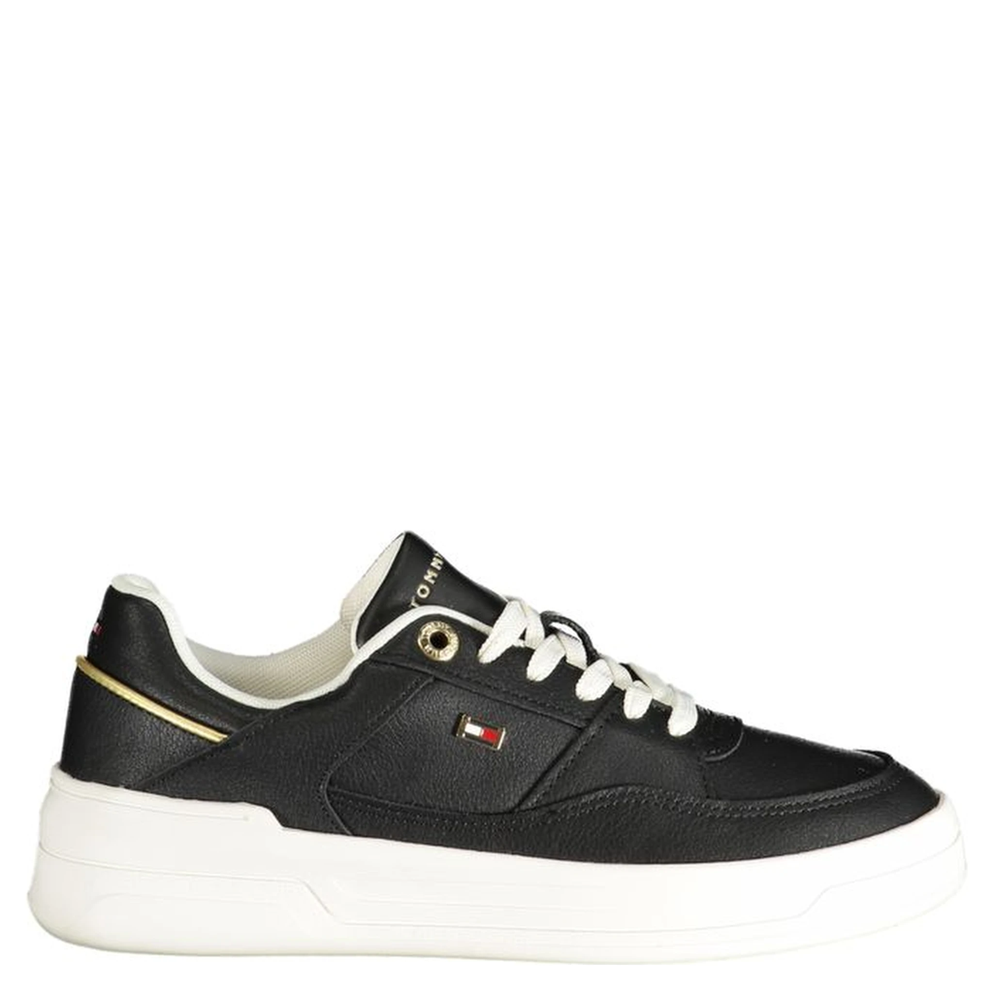 Black Polyester Sneaker