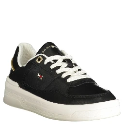 Black Polyester Sneaker