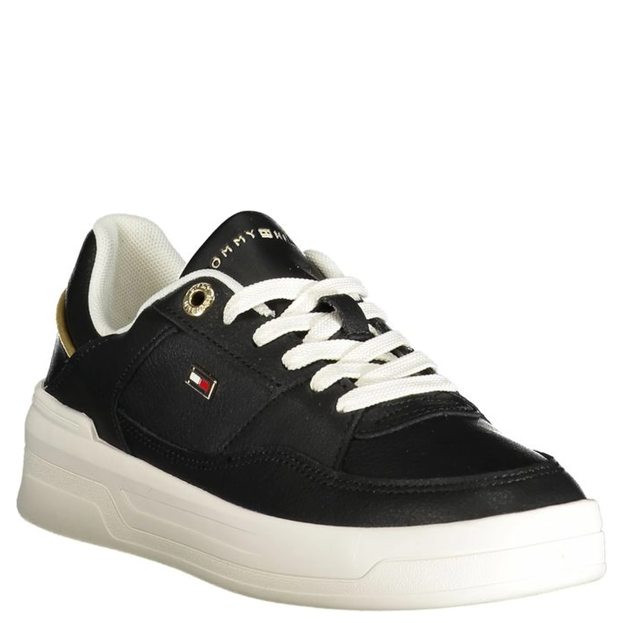 Black Polyester Sneaker