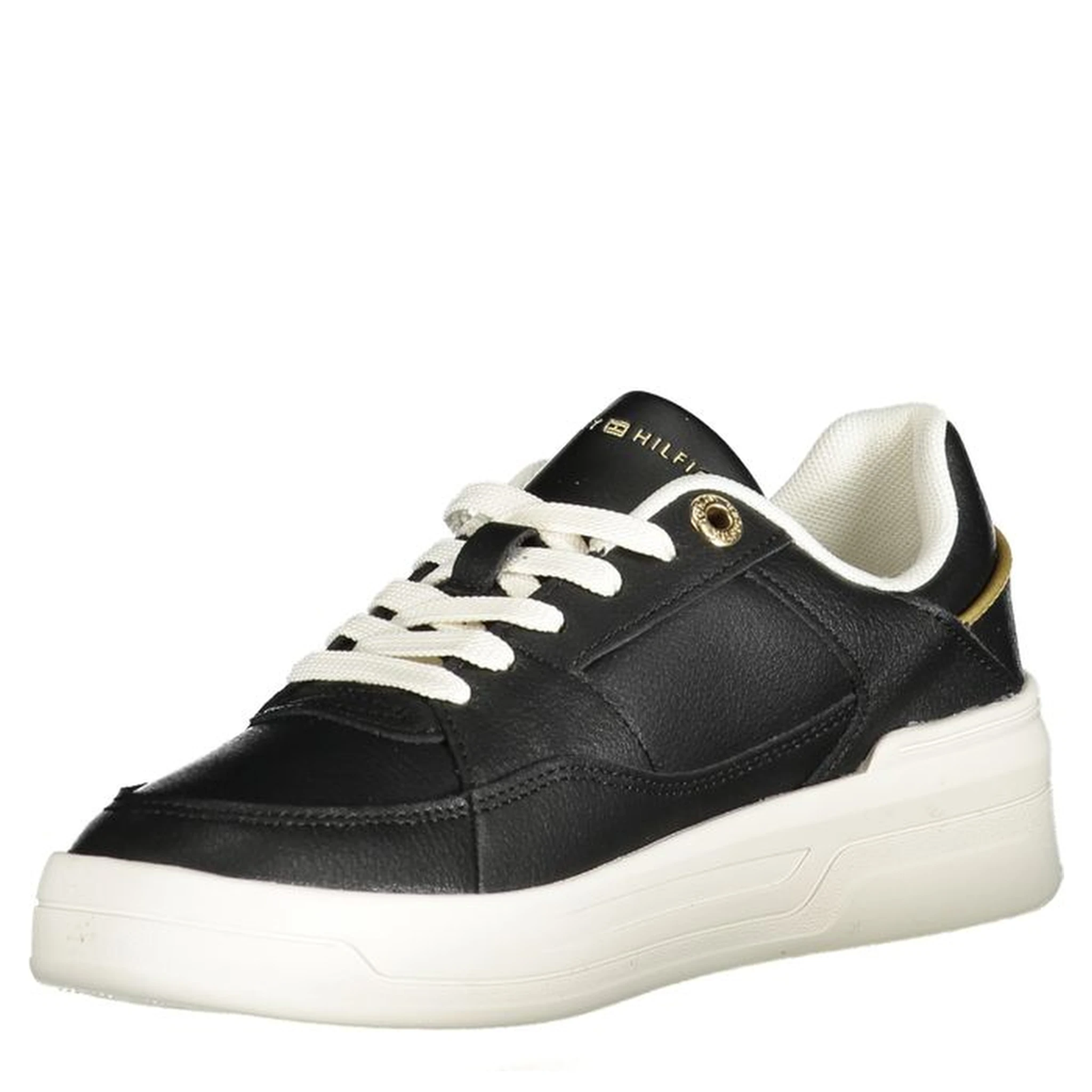 Black Polyester Sneaker