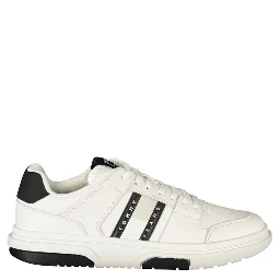 Brooklyn Leather Cleat Trainers in white with black