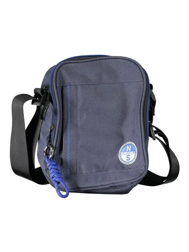 Blue Polyester Shoulder Bag