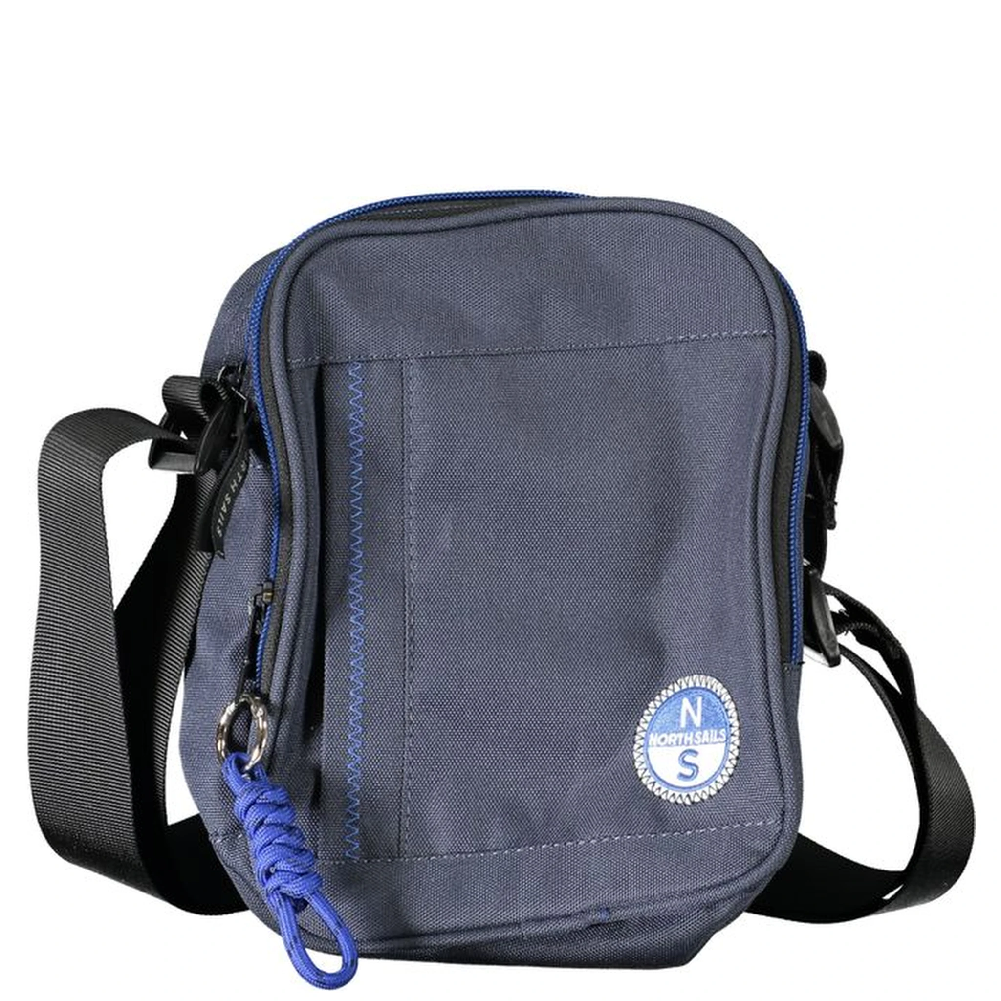Blue Polyester Shoulder Bag
