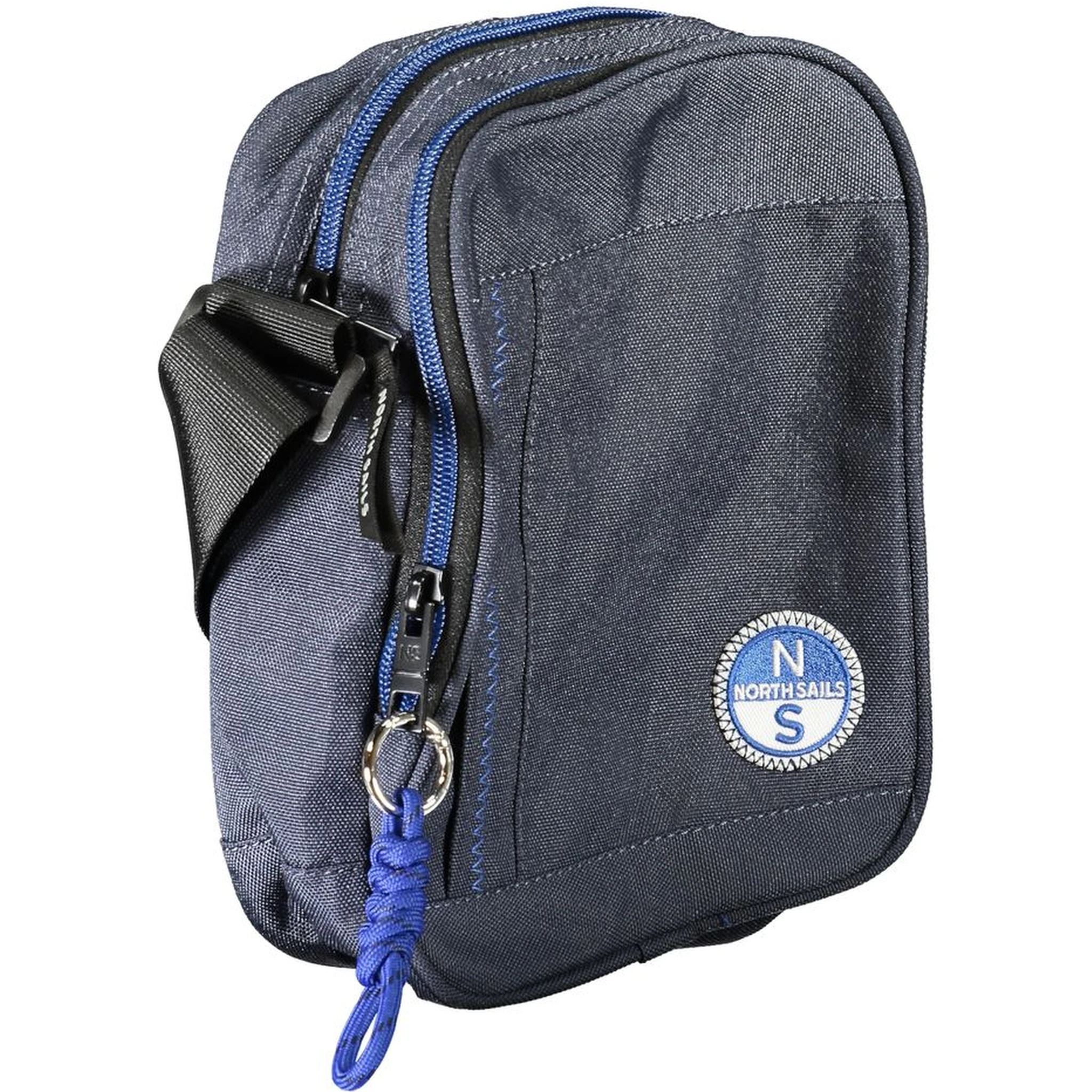 Blue Polyester Shoulder Bag