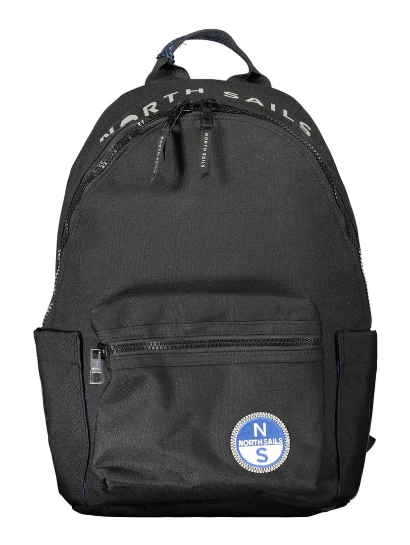 Black Polyester Backpack