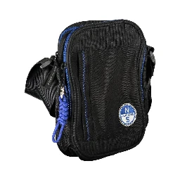 Black Polyester Shoulder Bag