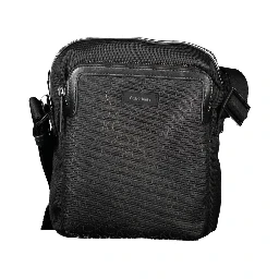 Black Polyester Shoulder Bag