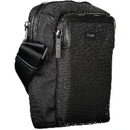 Black Polyester Shoulder Bag