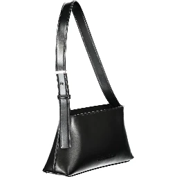 Embossed Logo Shoulder Bag
