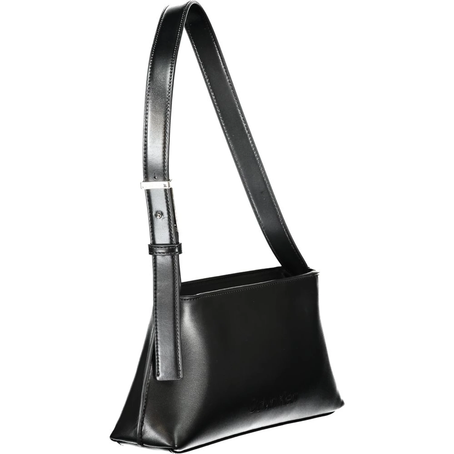 Embossed Logo Shoulder Bag