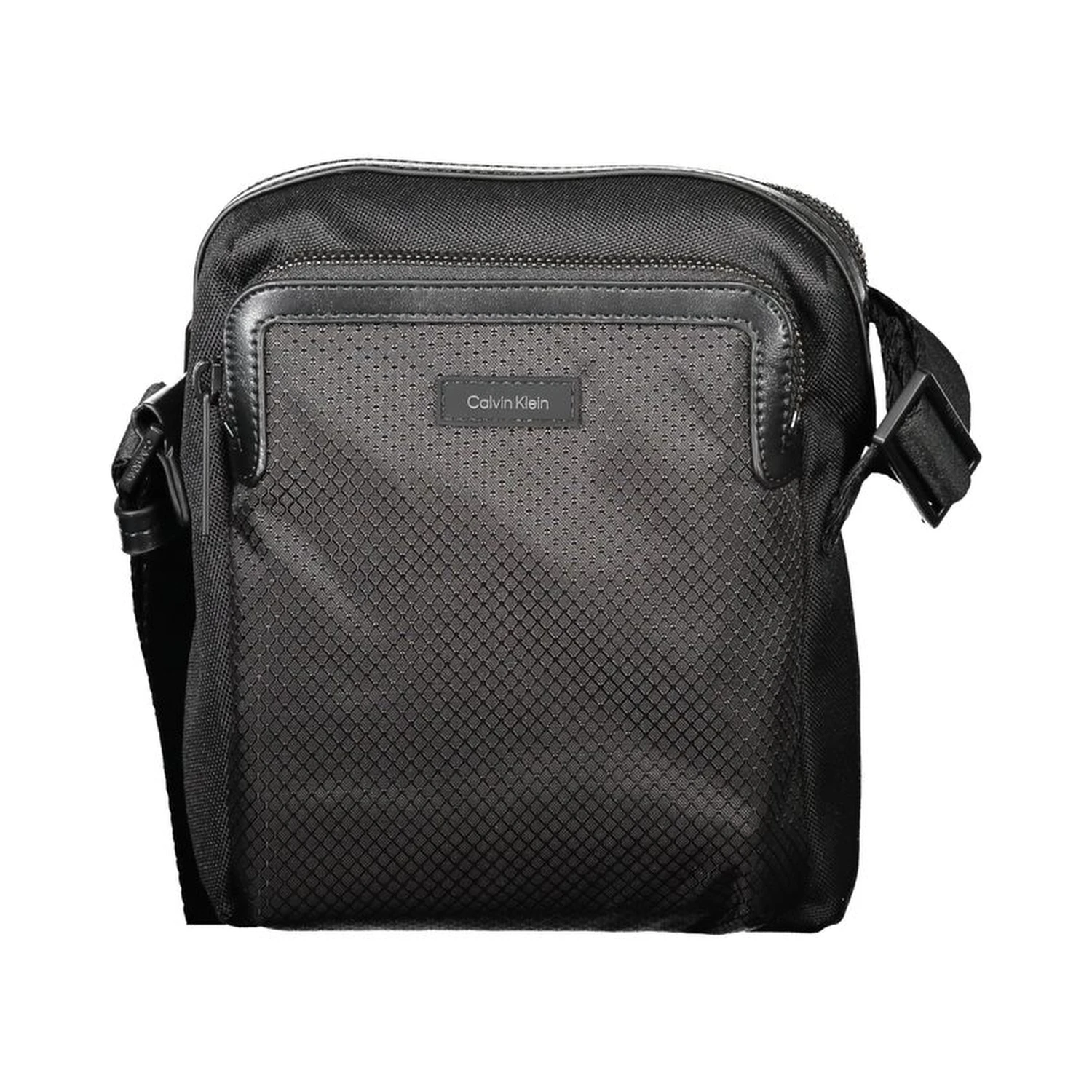 Black Polyester Shoulder Bag