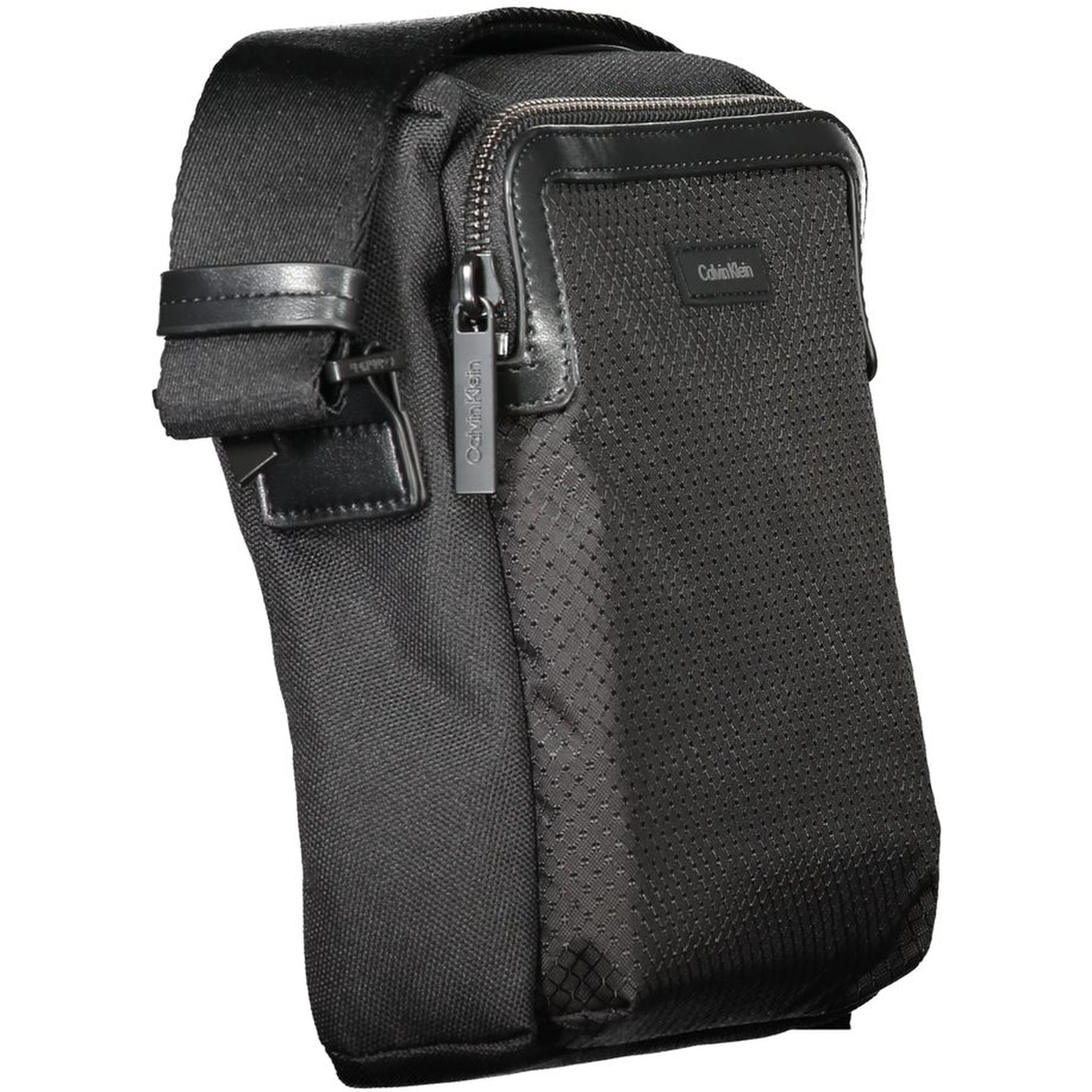 Black Polyester Shoulder Bag