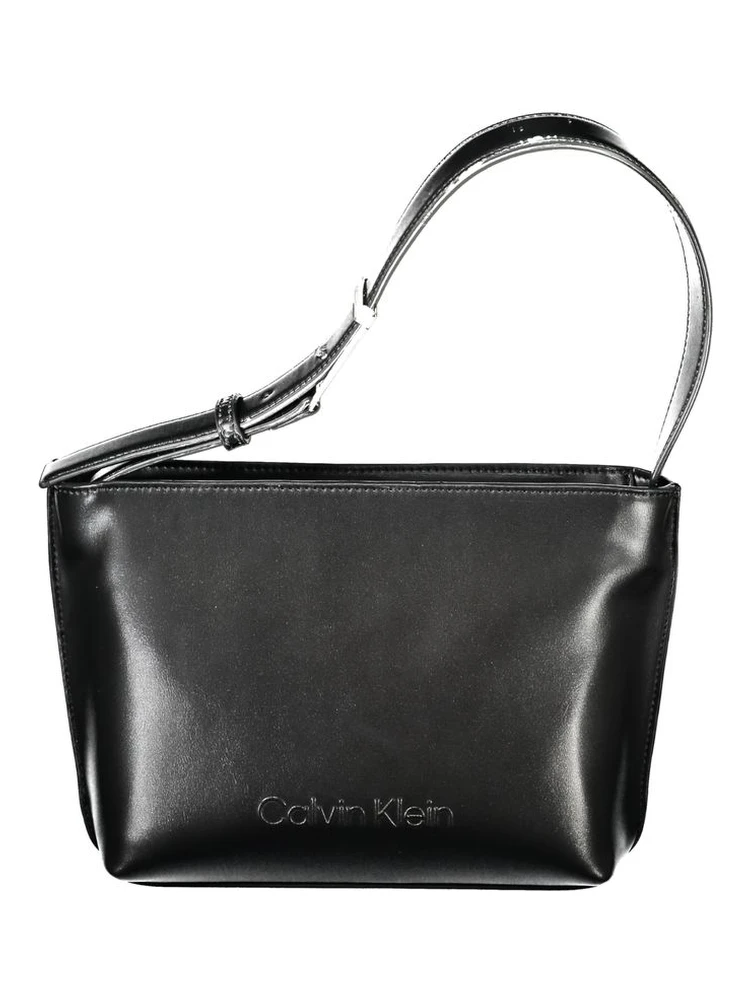 Black Polyester Handbag