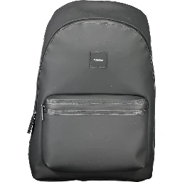 Black Polyester Backpack