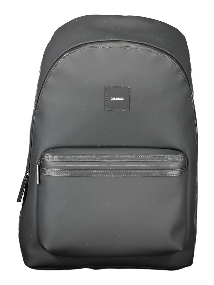 Black Polyester Backpack