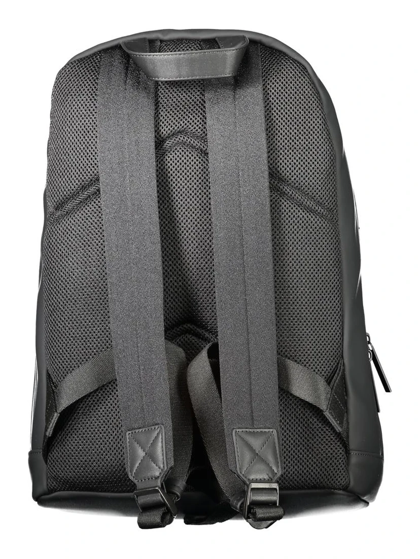 Black Polyester Backpack