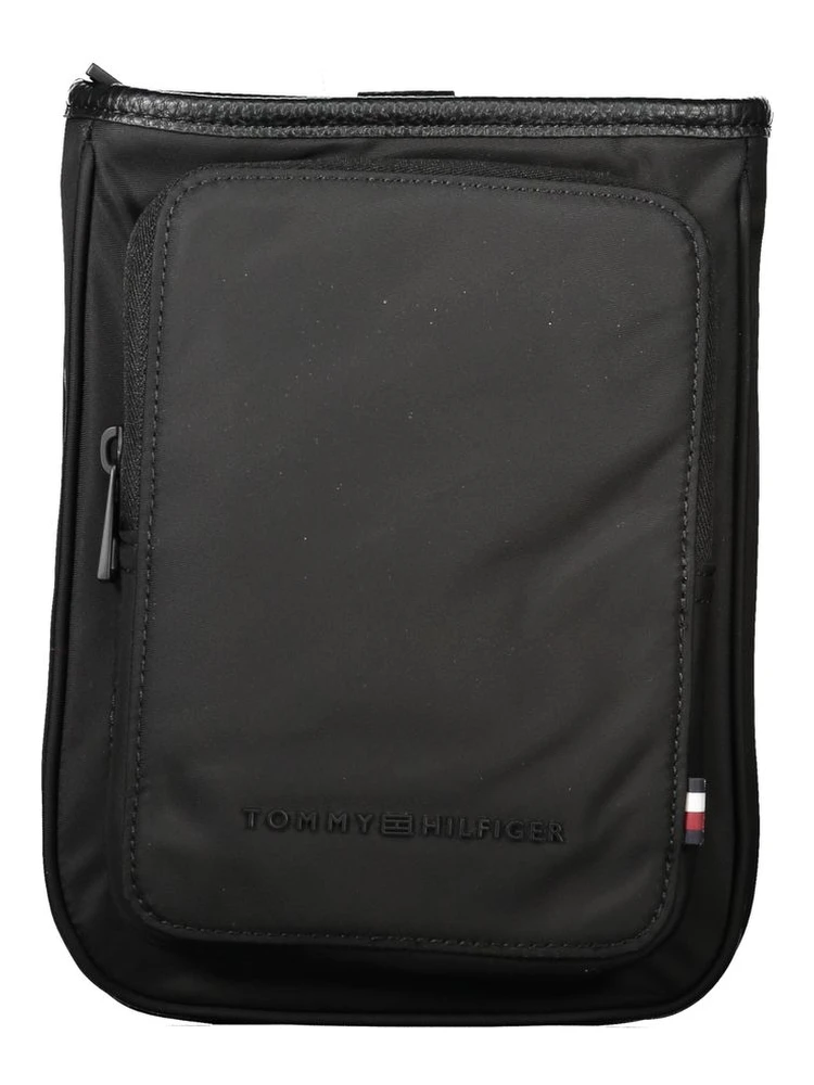 Black Polyester Shoulder Bag