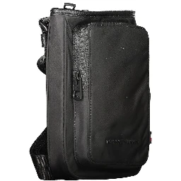 Black Polyester Shoulder Bag