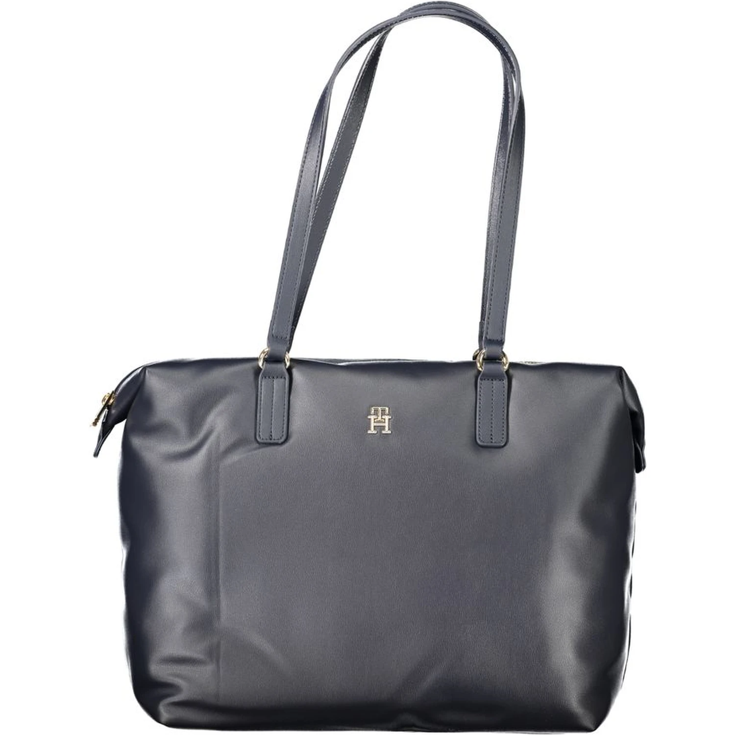 Blue Polyester Handbag