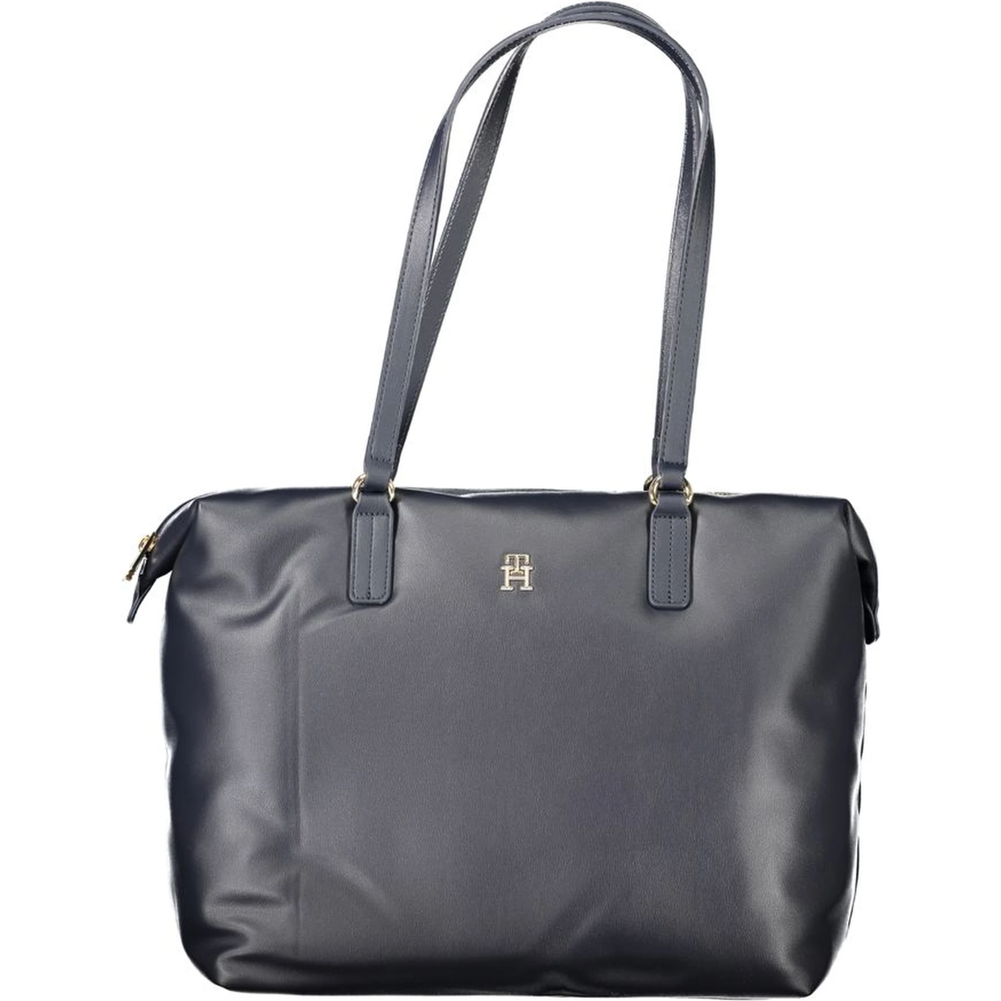 Blue Polyester Handbag