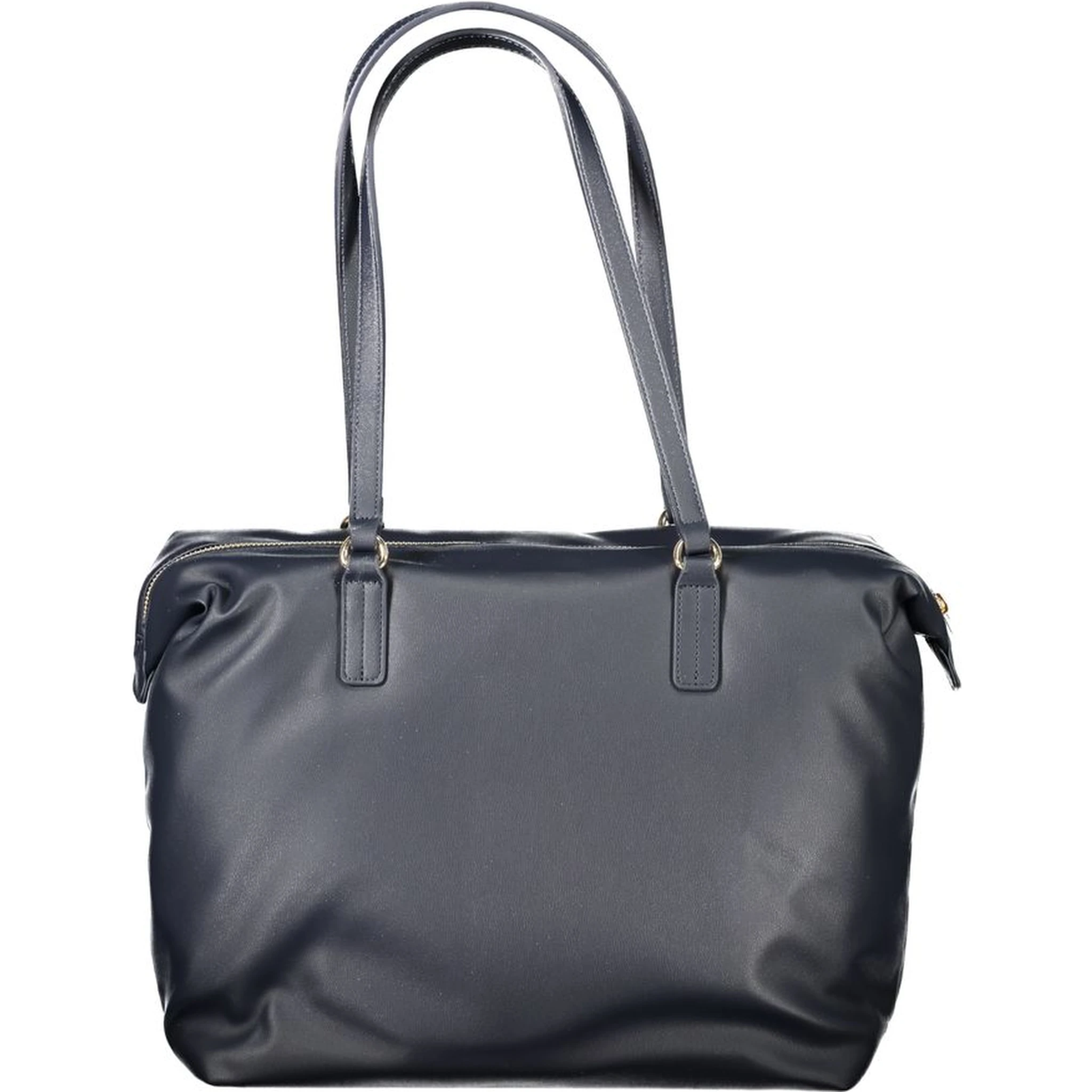 Blue Polyester Handbag