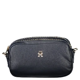 Blue Polyester Handbag