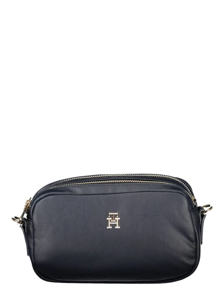Blue Polyester Handbag