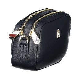 Blue Polyester Handbag