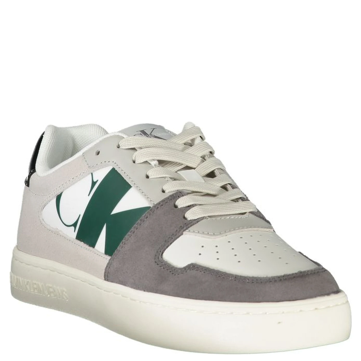 White Polyester Sneaker