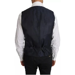 Blue Wool MARTINI Blazer Vest 2 Piece