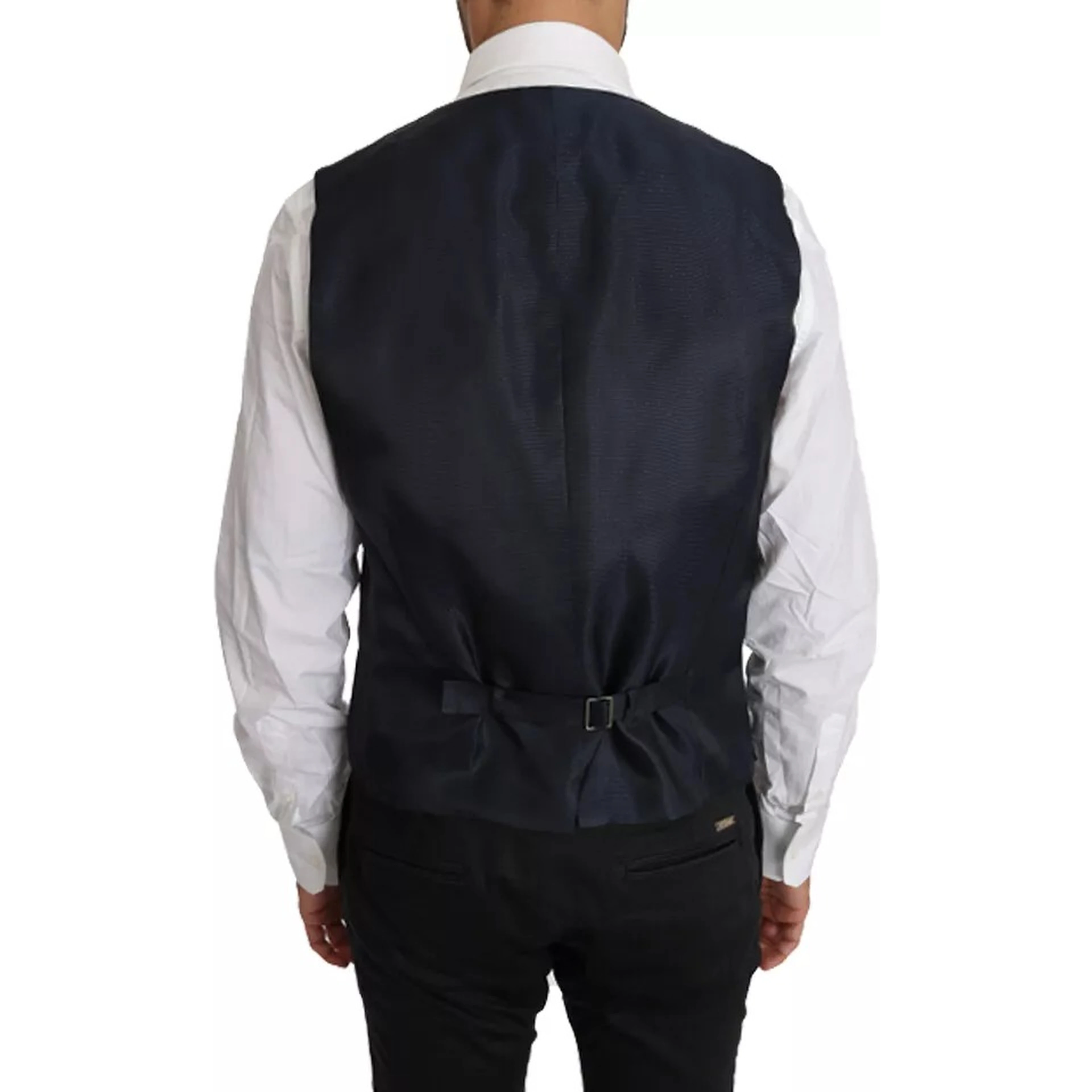 Blue Wool MARTINI Blazer Vest 2 Piece