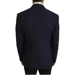 Blue Wool MARTINI Blazer Vest 2 Piece