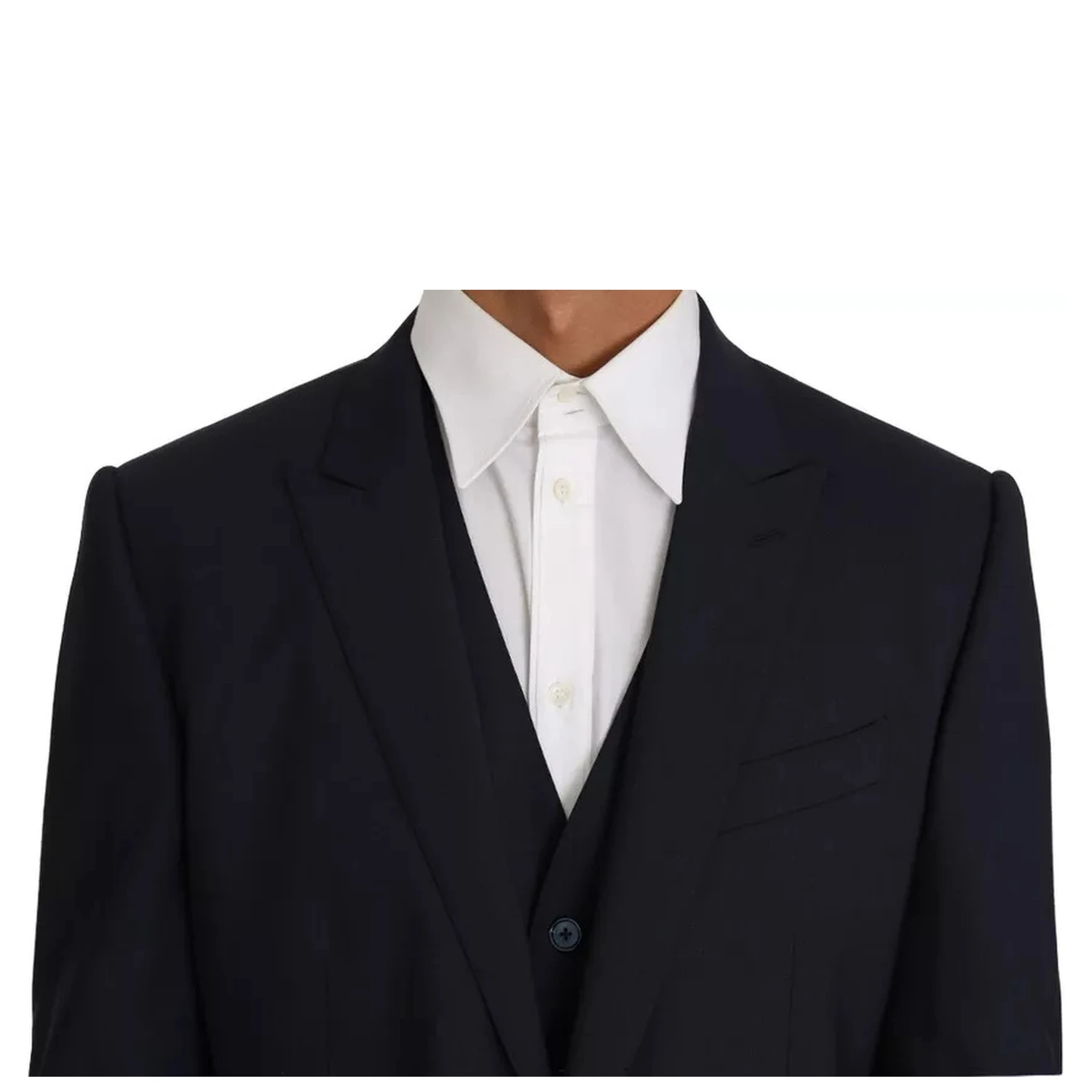 Blue Wool MARTINI Blazer Vest 2 Piece