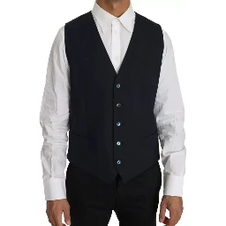 Blue Wool MARTINI Blazer Vest 2 Piece