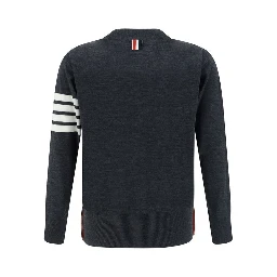 Gray Fleece Wool Cardigan