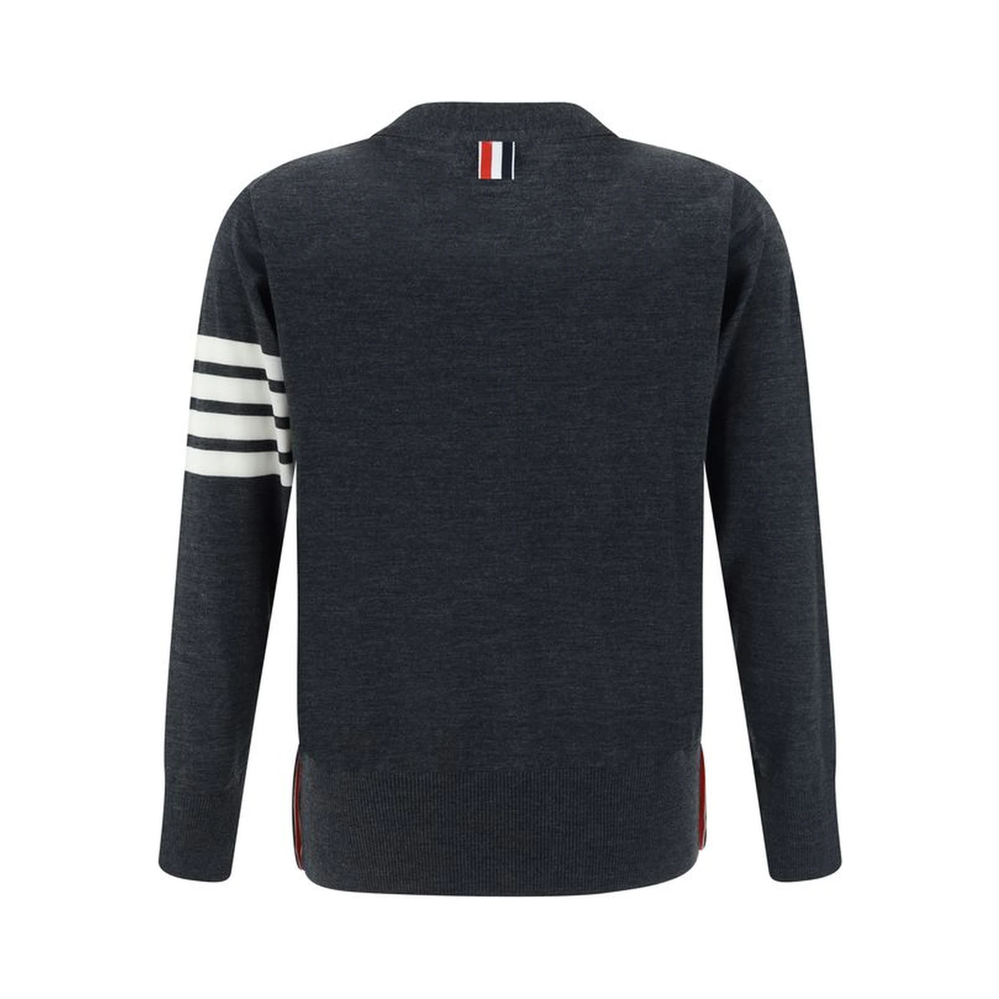 Gray Fleece Wool Cardigan