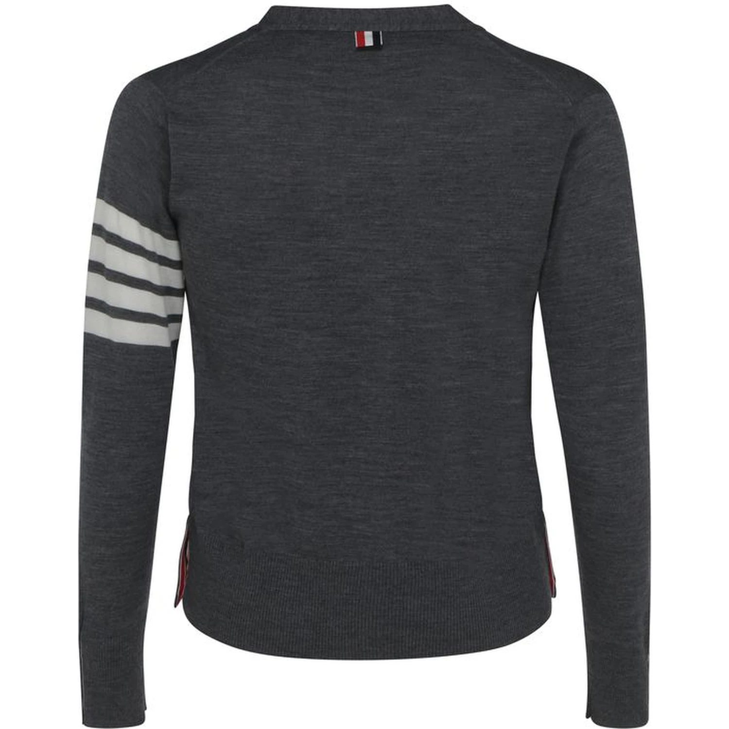 Gray Fleece Wool Cardigan