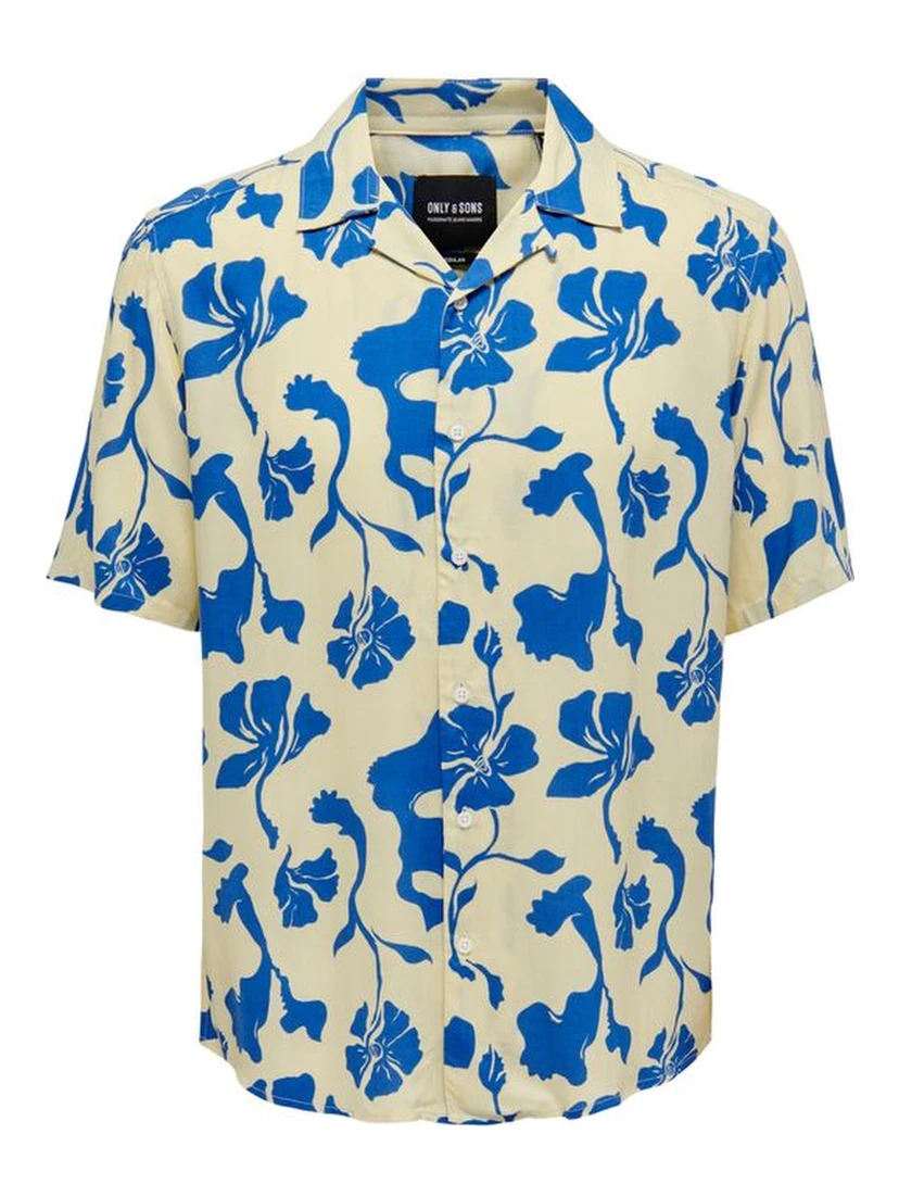 Bicolor Viscose Shortsleeve Shirt